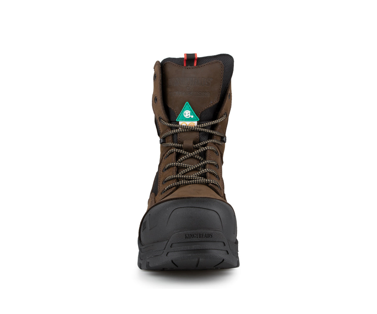 Botte travail 8" Ranger cuir brun - Collection Hugo Strong