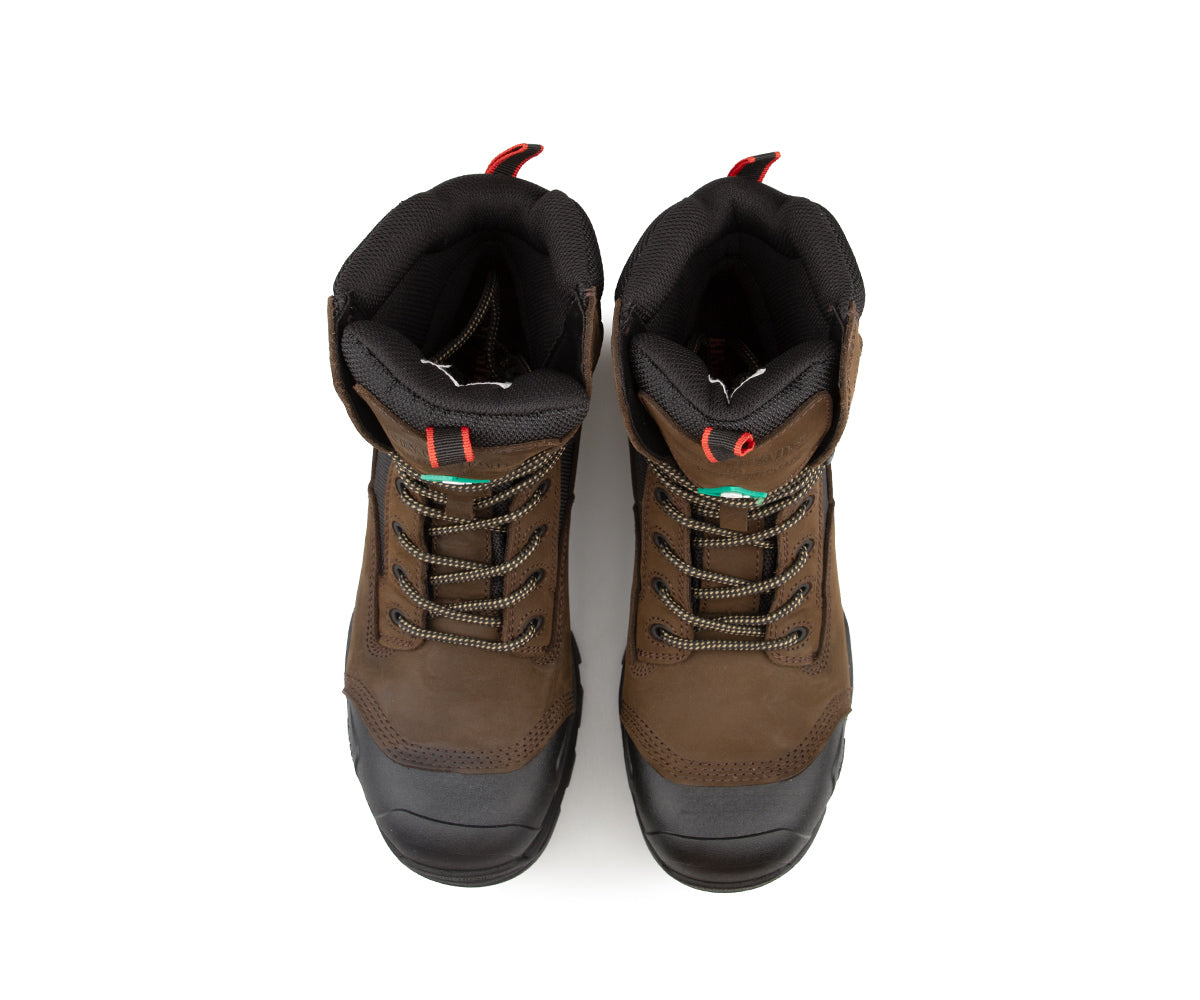 Botte travail 8" Ranger cuir brun - Collection Hugo Strong
