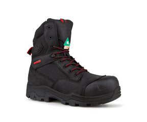 Botte travail 8" Ranger cuir noir - Collection Hugo Strong