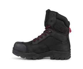 Botte travail 8" Ranger cuir noir - Collection Hugo Strong