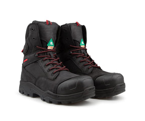 Botte travail 8" Ranger cuir noir - Collection Hugo Strong