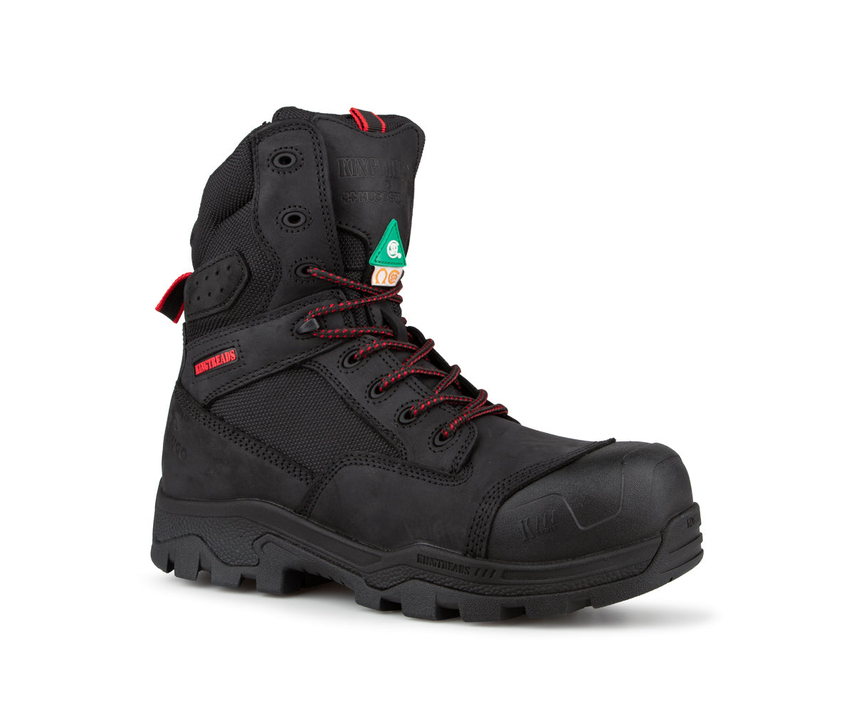 Botte travail 8" Ranger cuir noir - Collection Hugo Strong