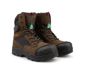 Botte travail 8" Ranger cuir brun - Collection Hugo Strong