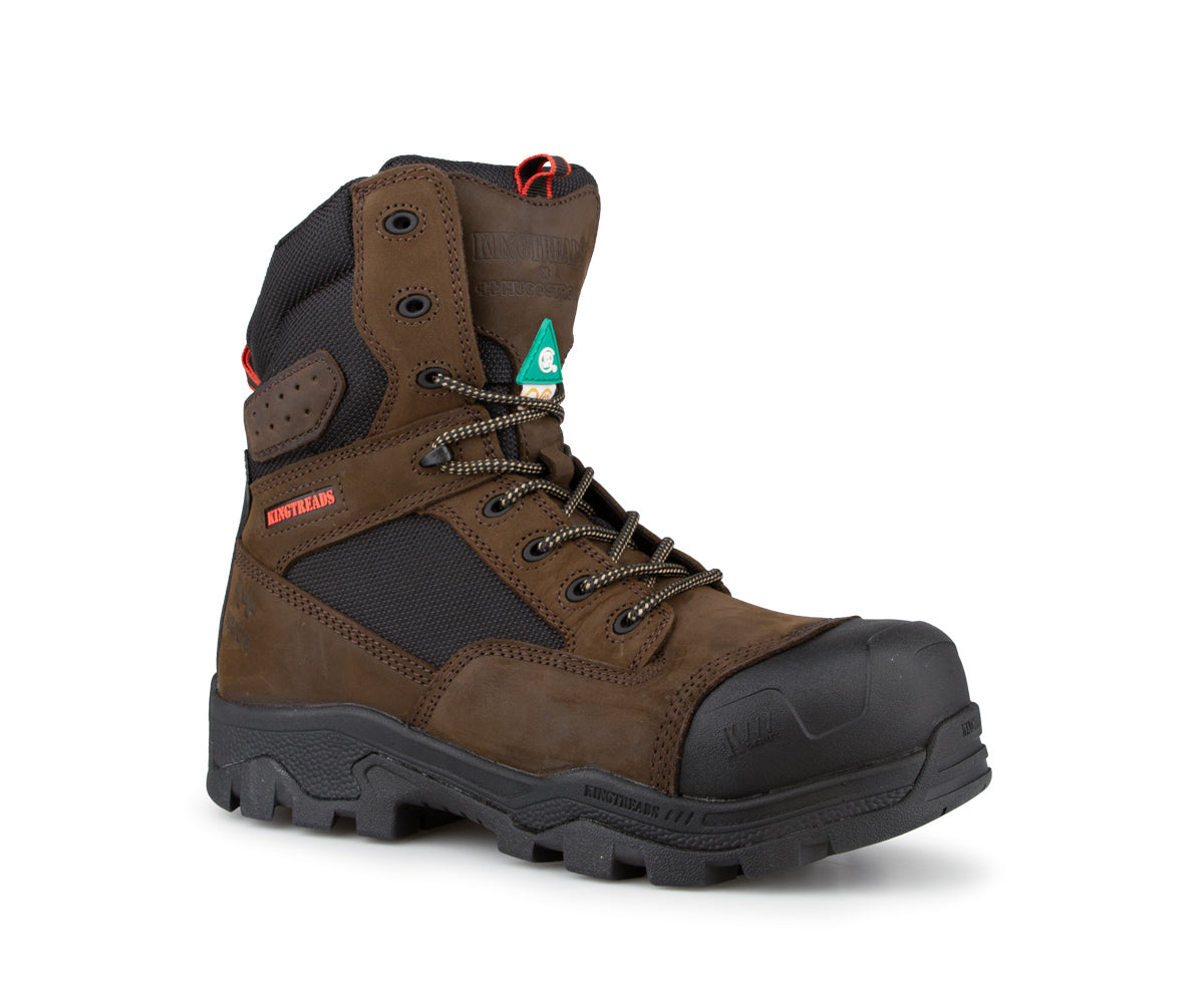 Botte travail 8" Ranger cuir brun - Collection Hugo Strong