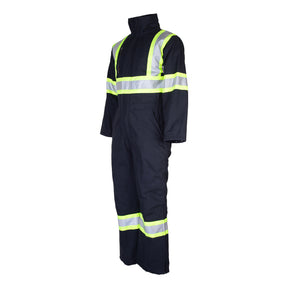 High visibility coverall lined 100% cotton