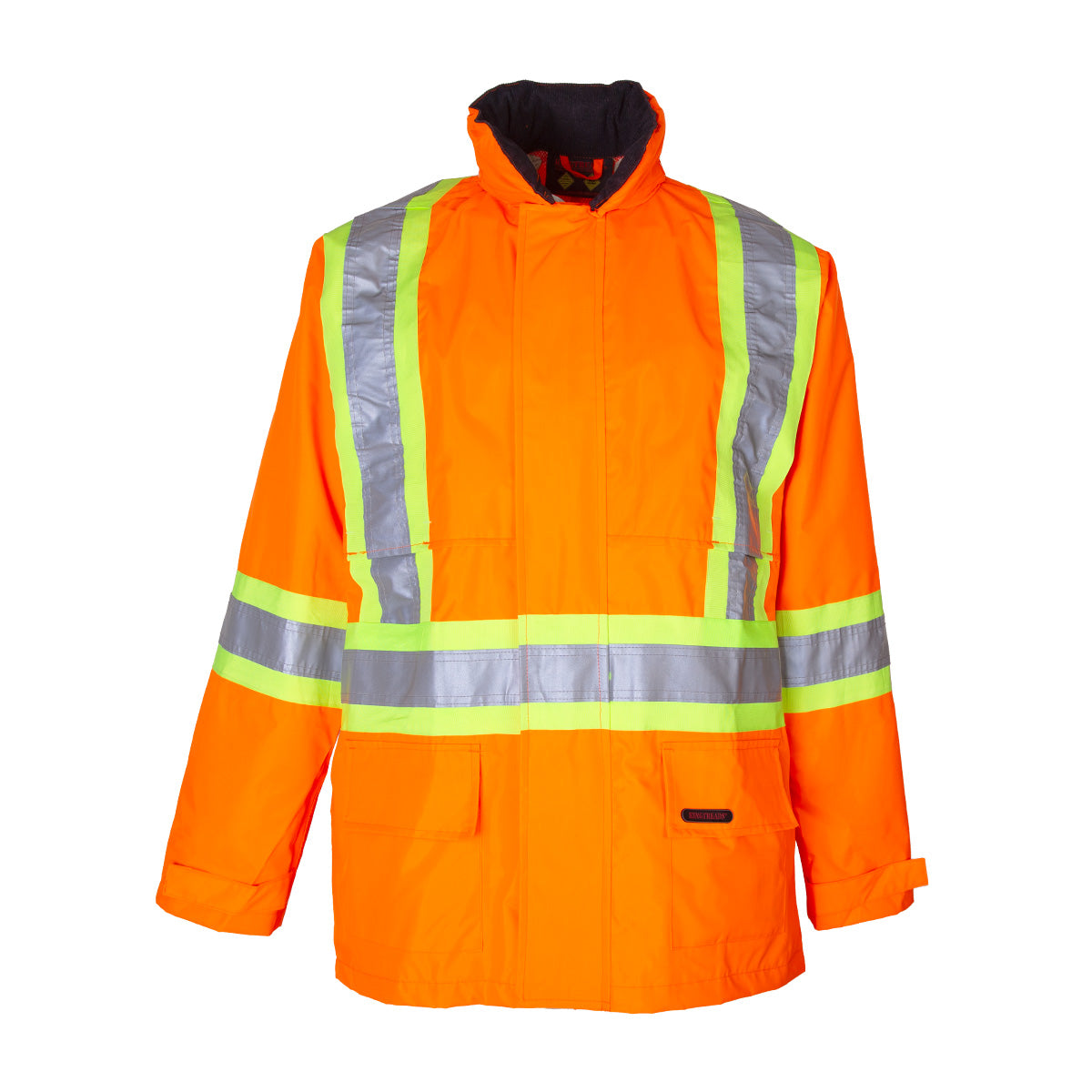 High visibility waterproof suit