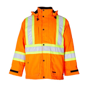 High visibility winter coat