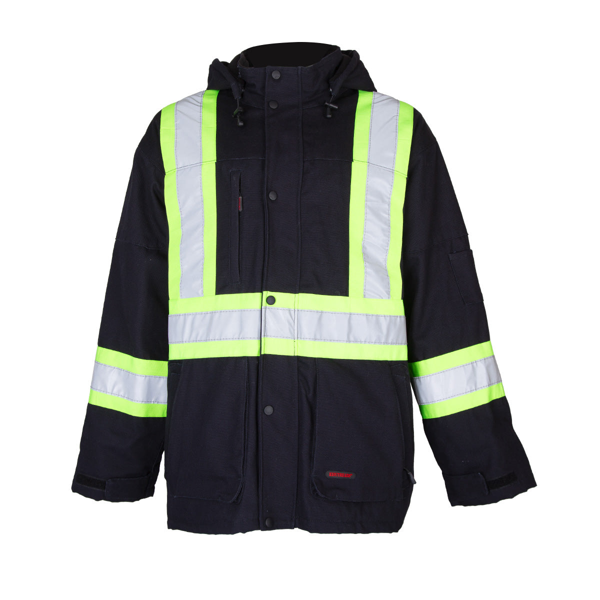 High visibility winter coat