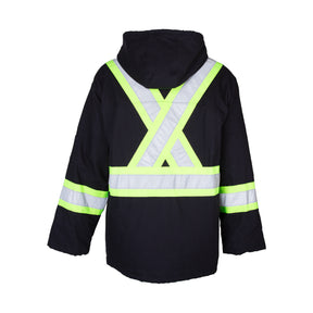 High visibility winter coat