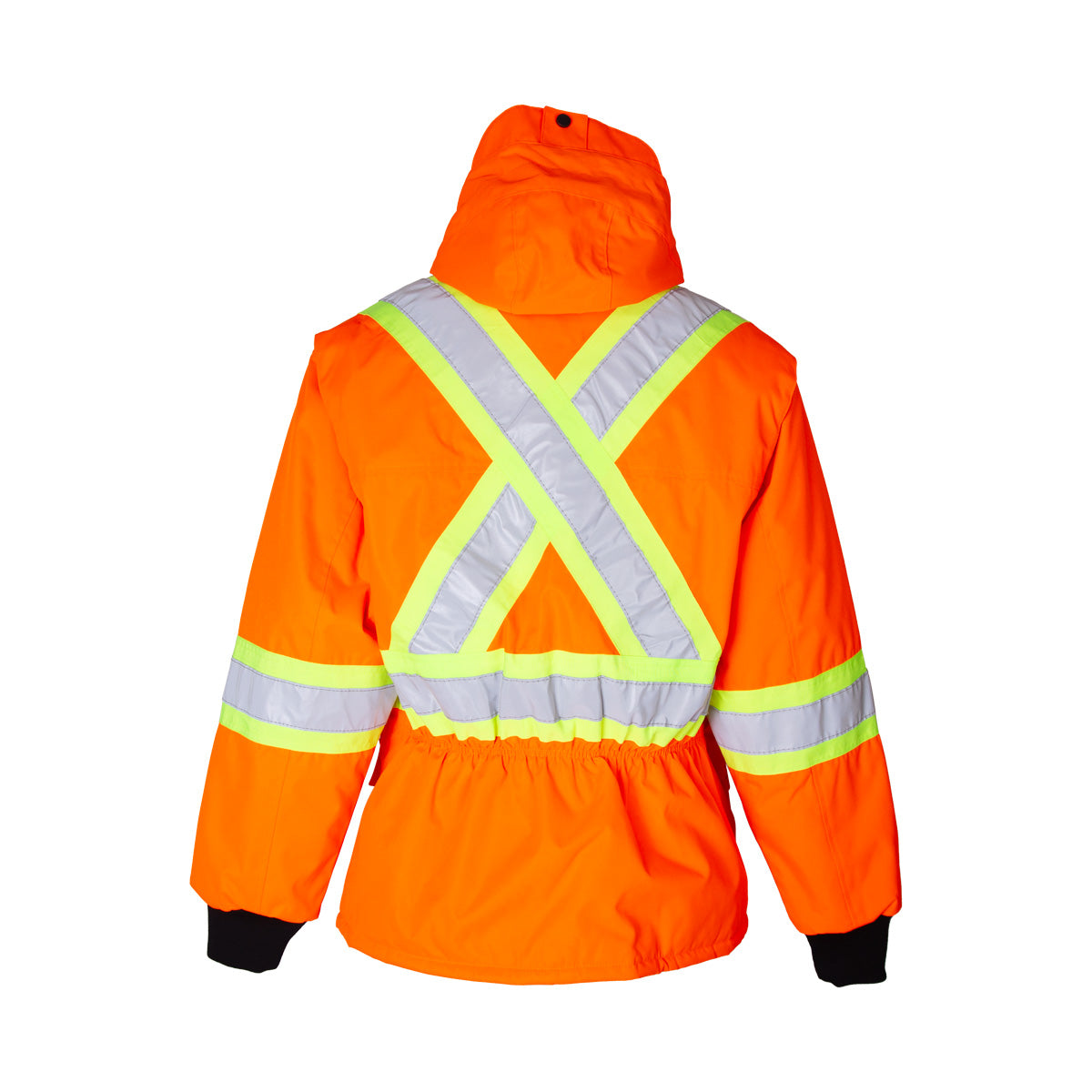 High visibility waterproof winter coat for men