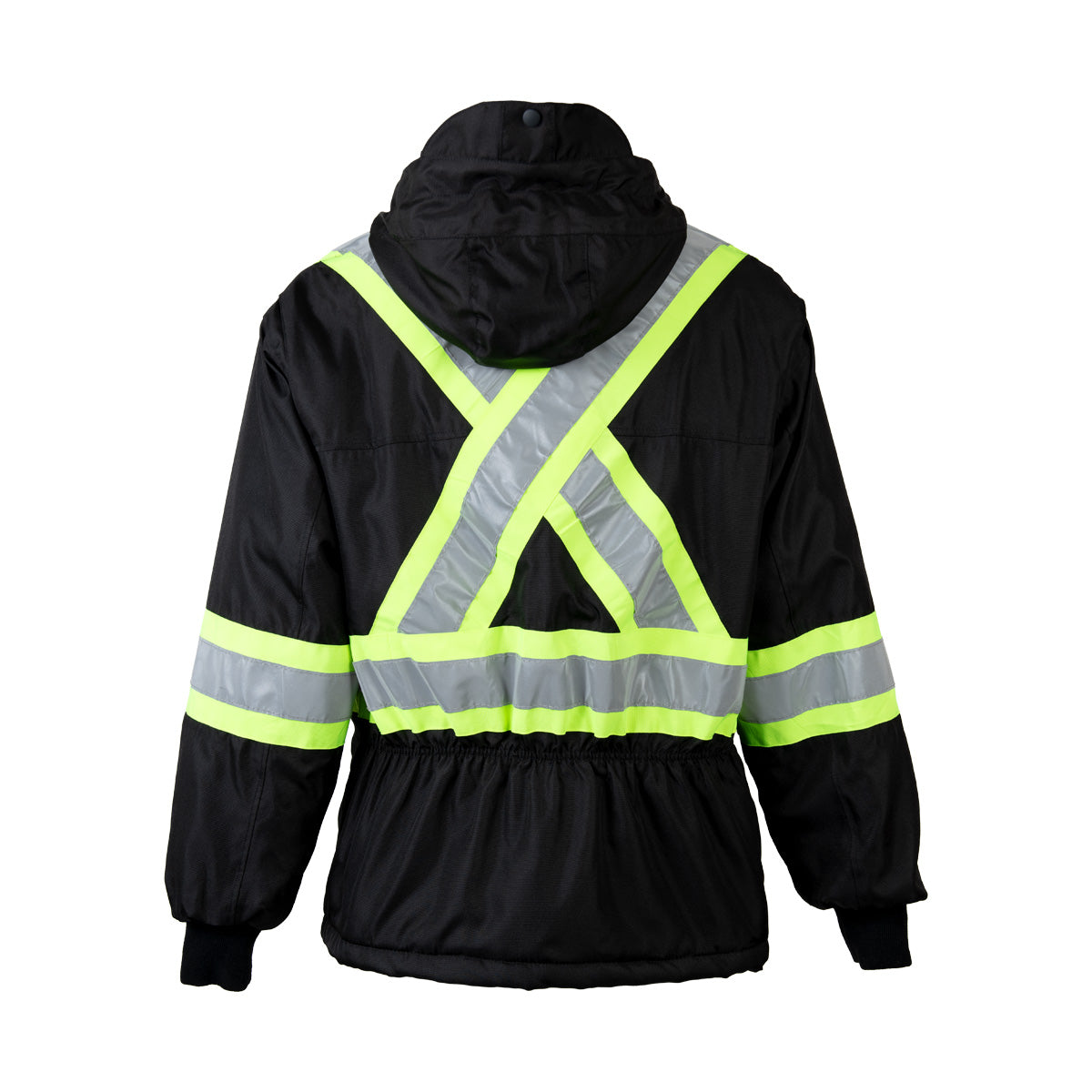 High visibility waterproof winter coat for men