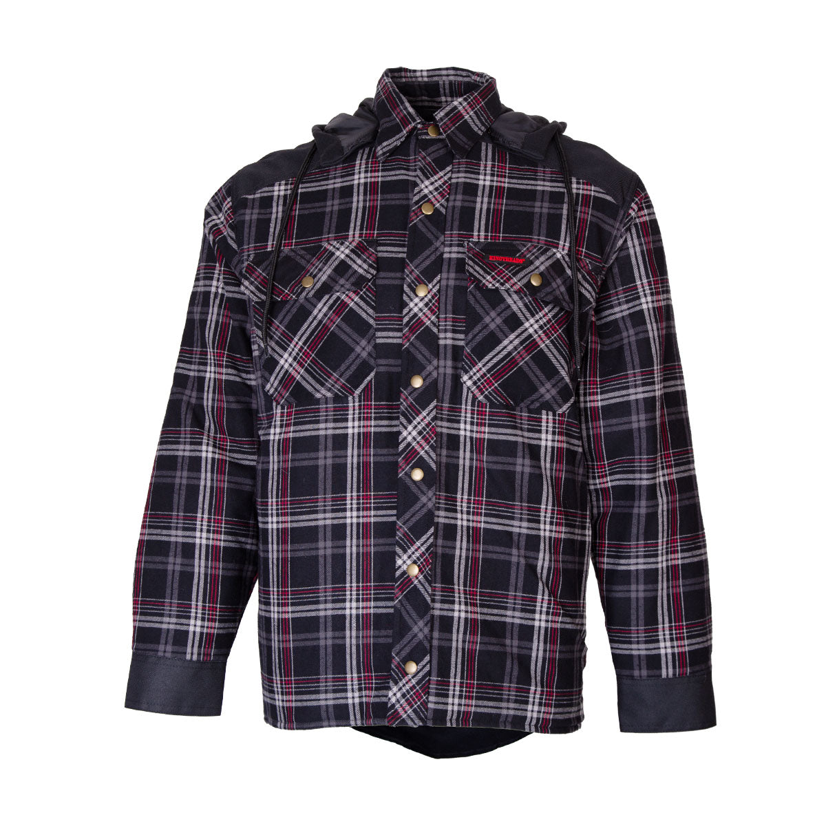 Quilted checkered lined shirt for men