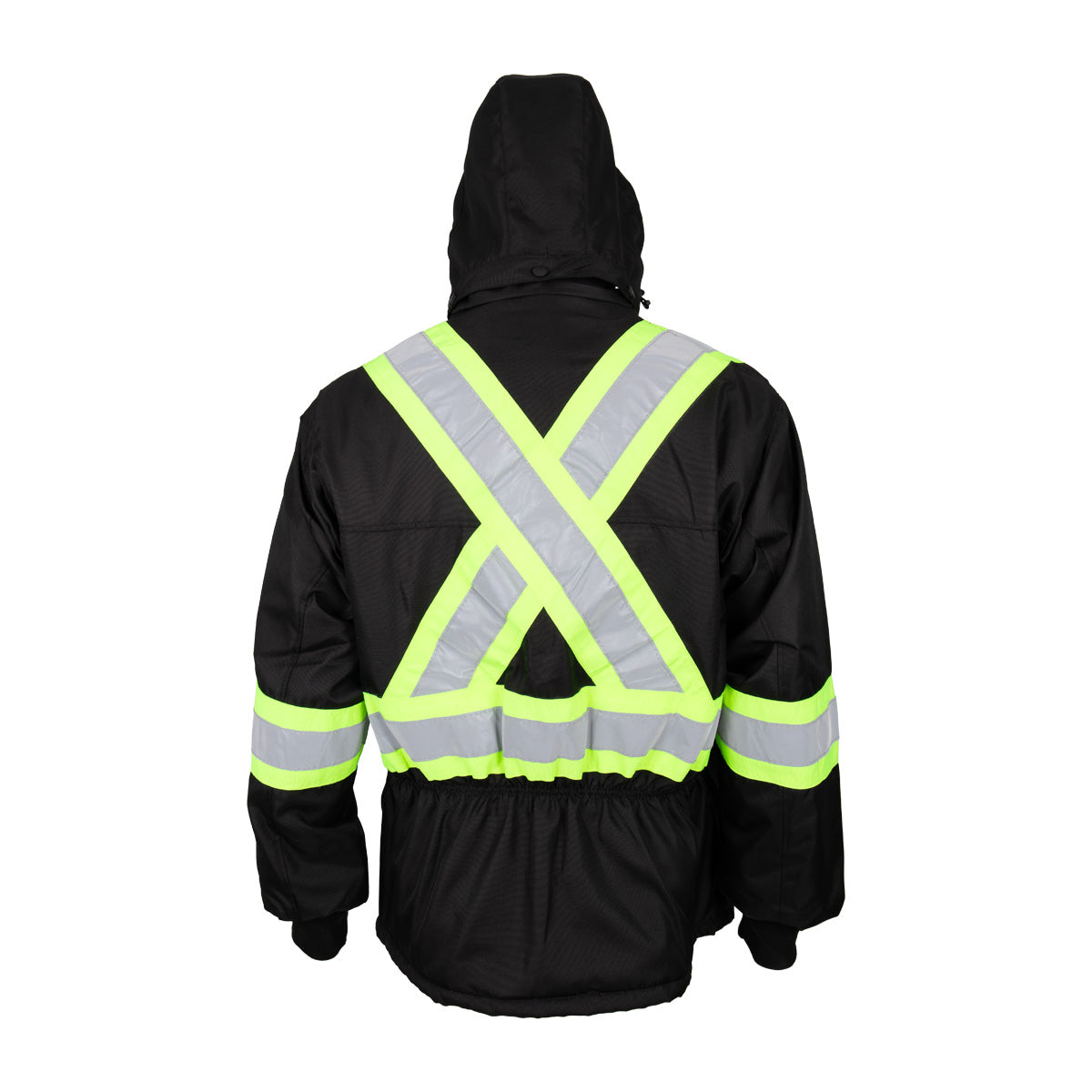 High visibility waterproof winter coat for men