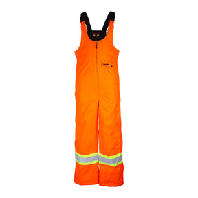 High visibility waterproof winter overalls for men