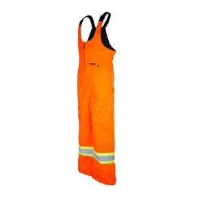 High visibility waterproof winter overalls for men