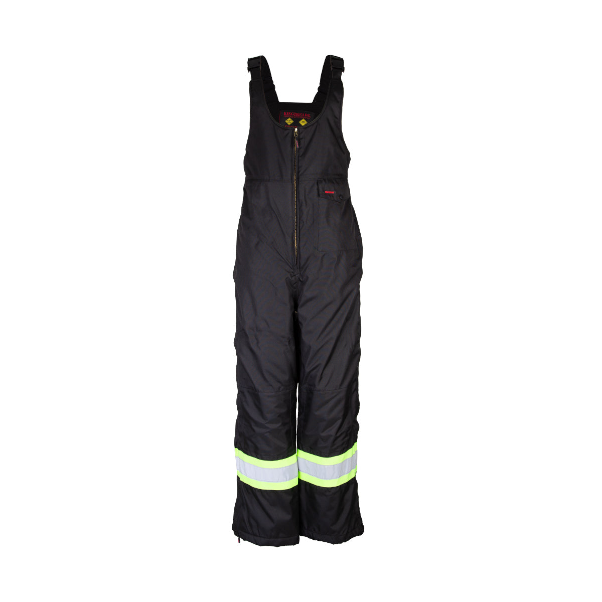 High visibility waterproof winter overalls for men