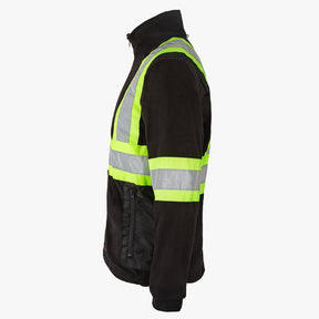 High visibility fleece jacket for men