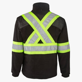 High visibility fleece jacket for men