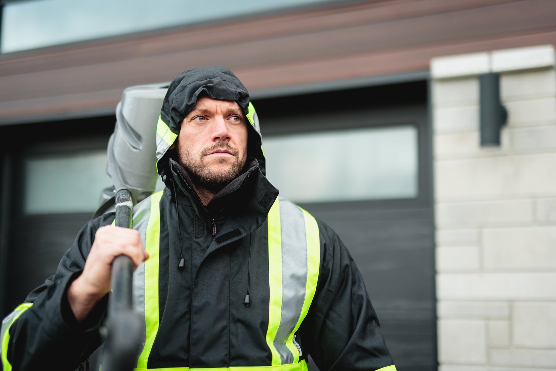 3-in-1 waterproof high visibility coat