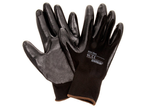 Polyester and nitrile work gloves